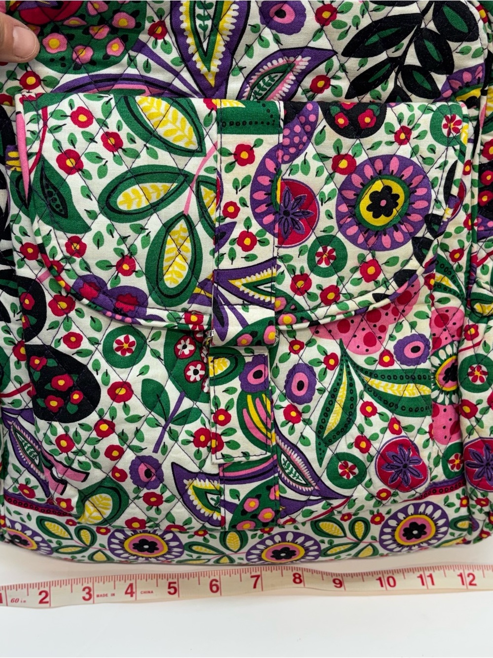 Vera Bradley Viva La Vera Backpack Floral Tropical Quilted Retired Womens EUC - Picture 10 of 10
